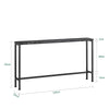 Pre-order SoBuy FSB19-SCH Console Halmeubel – Zwart Marmer Effect Blad & Metalen Poten – Industriële Moderne Stijl voor Woonkamer, Kantoor, Slaapkamer – 120x20x65cm