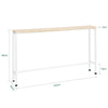 Pre-order SoBuy FSB19-Z Console Tafel voor Hal - Robuuste Metalen Structuur, Ultra Dun Design - Perfect voor Woonkamer, Slaapkamer, Hal - 120x20x65cm