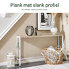Pre-order SoBuy FSB19-Z Console Tafel voor Hal - Robuuste Metalen Structuur, Ultra Dun Design - Perfect voor Woonkamer, Slaapkamer, Hal - 120x20x65cm