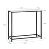 SoBuy FSB29-SCH Consoletafel Bijzettafel Metalen frame Zwart 80x75x30cm