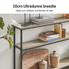 SoBuy FSB49-PZ Smalle Industriële Console Tafel met 3 Open Planken – Haltafel / Banktafel – 120×20×77 cm, Metaal & Hout