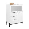 SoBuy FSB94-W Dressoir keukenkast gangkast buffet keukencommode opbergkast