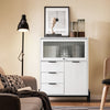 SoBuy FSB94-W Dressoir keukenkast gangkast buffet keukencommode opbergkast