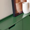 SoBuy FSR100-SY Smalle Schoenenkast 19 cm Diep – 4 Kanteldeuren, 12-20 Paar, Groen