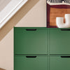SoBuy FSR100-SY Smalle Schoenenkast 19 cm Diep – 4 Kanteldeuren, 12-20 Paar, Groen