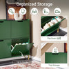 SoBuy FSR100-SY Smalle Schoenenkast 19 cm Diep – 4 Kanteldeuren, 12-20 Paar, Groen