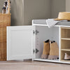 SoBuy FSR109-WN schoenenbank kistbank zitbank met opbergruimte schoenenrek garderobebank gangbank bedbank schoenenkist zitcommode