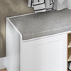 SoBuy FSR109-WN schoenenbank kistbank zitbank met opbergruimte schoenenrek garderobebank gangbank bedbank schoenenkist zitcommode