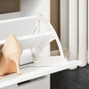 SoBuy FSR137-W Schoenenkast – Compacte Halmeubel met 2 Verstelbare Kleppen, Modern Design, Wit 60x25x80 cm