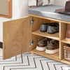 SoBuy FSR148-N Schoenenbank Schoenenkast Schoenenrek Entree Lage Kast met 2 Planken, 1 Deur en 2 Lades