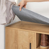 SoBuy FSR148-N Schoenenbank Schoenenkast Schoenenrek Entree Lage Kast met 2 Planken, 1 Deur en 2 Lades