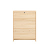 SoBuy FSR160-N Schoenenkast Bamboe 24 cm Diep – Smal Model met 2 Kleppen, Naturel