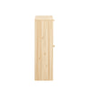 SoBuy FSR160-N Schoenenkast Bamboe 24 cm Diep – Smal Model met 2 Kleppen, Naturel
