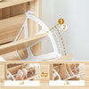 SoBuy FSR160-N Schoenenkast Bamboe 24 cm Diep – Smal Model met 2 Kleppen, Naturel