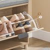 SoBuy FSR199-N Schoenenbank, schoenenbank, entree, opbergbank, schoenen met deksel, verborgen opslag en comfortabel kussen, entreemeubel, schoenen, hal, hout, 60 x 24 x 50 cm