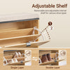 SoBuy FSR201-N Schoenenbank met Klapdeksel & Gevoerde Zitting, Smal voor Hal – Zwart/Naturel, 60x24x50cm
