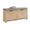 SoBuy FSR211-NSchoenenbank voor de ingang – schoenenkast met opbergruimte voor grote schoenen, opbergbank voor de ingang – kleine woningen, hal, hout 100 x 24 x 50 cm