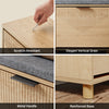 SoBuy FSR211-NSchoenenbank voor de ingang – schoenenkast met opbergruimte voor grote schoenen, opbergbank voor de ingang – kleine woningen, hal, hout 100 x 24 x 50 cm