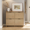 SoBuy FSR214-N Schoenenkast smal, 24 cm, houten schoenenkast, grote capaciteit tot 47, modern Scandinavisch design, perfect voor entree, hal, familie, hout, 100 x 24 x 83 cm