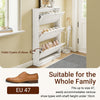 SoBuy FSR215-W Schoenenkast smal 18 cm, schoenenrek maat EU 47, schoenenkast voor ingangen, gangen en kleine woningen, perfect voor studio's en moderne huizen, 76 x 18 x 113 cm
