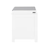 SoBuy FSR23-K-W Moderne Schoenenbank Schoenkist met zitkussen 2 manden Wit ca.