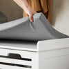SoBuy FSR23-K-W Moderne Schoenenbank Schoenkist met zitkussen 2 manden Wit ca.