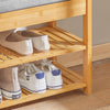 SoBuy FSR49-N Schoenenkast 2 Legplanken Bamboe