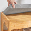 SoBuy FSR49-N Schoenenkast 2 Legplanken Bamboe