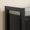 SoBuy FSR63-II-SCH Schoenenbank met Opbergruimte โ Modern Schoenenkastje met Gesloten Deuren, Comfortabel Kussen en Hoge Draagkracht (150 kg) โ Zwart โ 91x30x50 cm