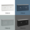 SoBuy FSR64-SCH Schoenenbank 2 Kleppen, 8 Paar, 150kg, FSC®, Afneembaar Kussen, MDF E1+Metaal, 15min Montage – Zwart, 104x24x51cm