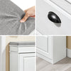 SoBuy FSR82-L-WG Schoenenkast entreebank – schoenenbank met toiletzitting en schoenenopbergkussen voor hal, woonkamer 75 x 24 x 51 cm, capaciteit 180 kg, wit antiek houteffect