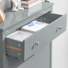 SoBuy FSR89-HG Smalle Schoenenkast met Lade – 25 cm Diep, 2 Kleppen, Grijs