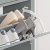 SoBuy FSR89-HG Smalle Schoenenkast met Lade – 25 cm Diep, 2 Kleppen, Grijs