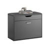 SoBuy FSR95-HG Schoenenbank, schoenenkast, entreemeubel, 1 deksel met opklapbare zitting, gevoerd kussen - 60 x 30 x 50 cm