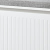 SoBuy FSR98-L-W Schoenenbank met Opbergruimte en Gevuld Zitkussen – Modern Schoenenmeubel voor Hal, 80x26x45 cm, Draaggewicht 155 kg, Wit
