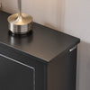 SoBuy FSR99-SCH Schoenenkast met 2 Kleppen, Ultra-Smal 18cm voor Hal en Appartement, 6-8 Paar – Zwart, 76x18x78cm