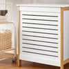 SoBuy FSS66-WN Badkamerkast Opbergkist Wasmand Wasbox Wasverzamelaar Waston met Deksel wit