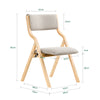 Pre-order SoBuy FST40-HG Comfortabele Opvouwbare Stoelen, Houten Vergaderstoel met Gevoerde Zitting, Draagbare Vouwstoel voor Keuken, Kantoor, Woonkamer, Lichtgewicht, Ruimtebesparend, Lichtgrijs