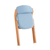 SoBuy FST92-BL Vouwstoel met Ergonomisch Kussen van Hout - Compacte Keuken- en Bureaustoel voor Eetkamer of Woonkamer, Perfect voor Kleine Ruimtes, Blauw
