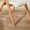 SoBuy FST92-W Opvouwbare Stoel met Gevuld Hout, Ergonomisch Ontwerp – Compacte Keuken- en Bureaustoel voor Eetkamer of Woonkamer, Perfect voor Kleine Ruimtes, Wit