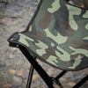 SoBuy FST96-TN Visstoel met transporttas, klapstoel, campingstoel, visstoel, outdoor, karperstoel, camouflage, 45 x 43 x 74 cm