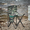 SoBuy FST96-TN Visstoel met transporttas, klapstoel, campingstoel, visstoel, outdoor, karperstoel, camouflage, 45 x 43 x 74 cm