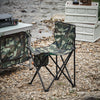SoBuy FST96-TN Visstoel met transporttas, klapstoel, campingstoel, visstoel, outdoor, karperstoel, camouflage, 45 x 43 x 74 cm