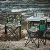 SoBuy FST96-TN Visstoel met transporttas, klapstoel, campingstoel, visstoel, outdoor, karperstoel, camouflage, 45 x 43 x 74 cm