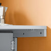 SoBuy FWT03-HG Wandklaptafel, keukentafel, kindermeubels, laptoptafel, eettafel, bureau, lichtgrijs