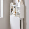 SoBuy FWT07-II-W Bureau Opklapbare wandtafel met geïntegreerde wandkast, opvouwbare keukentafel, eettafe