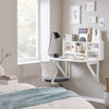 SoBuy FWT07-II-W Bureau Opklapbare wandtafel met geïntegreerde wandkast, opvouwbare keukentafel, eettafe