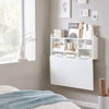 SoBuy FWT07-II-W Bureau Opklapbare wandtafel met geïntegreerde wandkast, opvouwbare keukentafel, eettafe