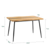 SoBuy FWT110-N Eettafel, eettafel, eettafel, eettafel, studeerkamer, keukentafel