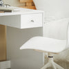 Pre-order SoBuy FWT35-W Bureau Werktafel Computertafel - drie legplanken - Lade - Wit
